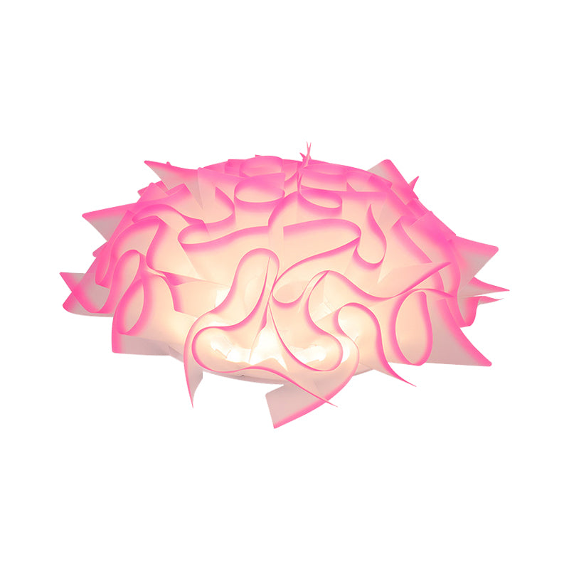 Acrylic Bloom Flush Ceiling Lamp Contemporary Led Ceiling Light Fixture in Blue/Brown/Orange Clearhalo 'Ceiling Lights' 'Close To Ceiling Lights' 'Close to ceiling' 'Flush mount' Lighting' 377820