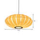 Japanese Lantern Pendant Chandelier Wood 3 Heads Suspended Lighting Fixture in Beige Clearhalo 'Ceiling Lights' 'Chandeliers' Lighting' options 379661