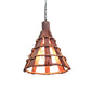 Wood Tapered Down Lighting Asian 1 Bulb Red-Brown Hanging Ceiling Light with Adjustable Chain Clearhalo 'Ceiling Lights' 'Pendant Lights' 'Pendants' Lighting' 379823