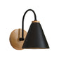 Simple Conical Wall Light Sconce 1 Light Wall Lamp with Metal Shade and Gooseneck Arm in Black/White, 6" W Clearhalo 'Cast Iron' 'Glass' 'Industrial' 'Modern wall lights' 'Modern' 'Tiffany' 'Traditional wall lights' 'Vanity Lights' 'Wall Lights' Lighting' 380187
