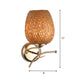 Japanese Hand-Worked Sconce Light Bamboo 1 Bulb Wall Mount Lighting in Brown for Stairway Clearhalo 'Wall Lamps & Sconces' 'Wall Lights' Lighting' 380852