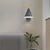 Simple Cone Wall Light Fixture 1 Head Wall Lighting Idea with Metal Antler Decoration in Grey/White/Green for Bedside Grey Clearhalo 'Cast Iron' 'Glass' 'Industrial' 'Modern wall lights' 'Modern' 'Tiffany' 'Traditional wall lights' 'Vanity Lights' 'Wall Lights' Lighting' 380925