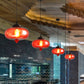 Industrial Onion Shade Pendant Lighting 1 Light Red/Yellow/Smoke Gray Glass Hanging Lamp for Bar Clearhalo 'Art Deco Pendants' 'Cast Iron' 'Ceiling Lights' 'Ceramic' 'Crystal' 'Industrial Pendants' 'Industrial' 'Metal' 'Middle Century Pendants' 'Pendant Lights' 'Pendants' 'Tiffany' Lighting' 381135