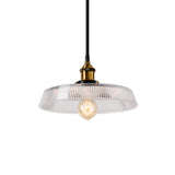 Brass Dome Pendant Ceiling Light Farmhouse Clear Prismatic Glass 1 Light Dining Room Hanging Lamp, 8"/10" Clearhalo 'Ceiling Lights' 'Chandeliers' 'Glass shade' 'Glass' 'Industrial Pendants' 'Industrial' 'Middle Century Pendants' 'Pendant Lights' 'Pendants' 'Tiffany' Lighting' 381157