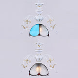Scalloped Ceiling Pendant Light Adjustable Rustic Stained Glass 1 Light Hanging Lighting in Clear/Blue for Balcony Clearhalo 'Ceiling Lights' 'Chandeliers' 'Clear' 'Industrial' 'Middle Century Chandeliers' 'Modern' 'Tiffany Chandeliers' 'Tiffany close to ceiling' 'Tiffany' 'Traditional Chandeliers' Lighting' 38142