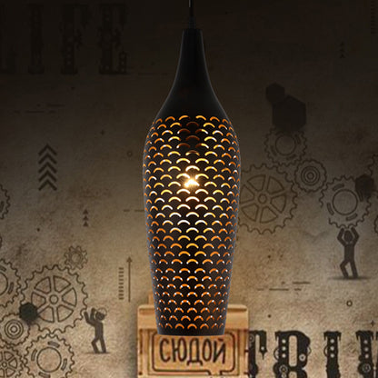 Jar Dining Room Hanging Lamp Traditional Metal 1 Head Bronze Ceiling Pendant Light Bronze Clearhalo 'Ceiling Lights' 'Pendant Lights' 'Pendants' Lighting' 381431_442659b8-4355-43a6-990a-38658589f898