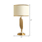 Barrel Task Lighting Contemporary Fabric 12"/14" Wide 1 Bulb Gold Small Desk Lamp for Bedside Clearhalo 'Lamps' 'Table Lamps' Lighting' 383516