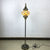 Stained Glass Oval Standing Lamp Traditional 1 Head Living Room Floor Light in Red/Yellow/Blue Yellow Clearhalo 'Floor Lamps' 'Lamps' Lighting' 384154