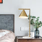 1 Bulb Bedside Task Lighting Modernist Gold Small Desk Lamp with Cone Metal Shade Clearhalo 'Lamps' 'Table Lamps' Lighting' 384375
