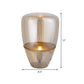 Jar Nightstand Lamp Contemporary Cognac Glass 8.5"/11"/17" Wide 1 Bulb Task Lighting for Bedroom Clearhalo 'Lamps' 'Table Lamps' Lighting' 384446