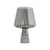 Cup Table Light Modern Smoke Gray/Amber Glass 8"/10" Wide 1 Head Nightstand Lamp with Cement Base Smoke Gray 8" Clearhalo 'Lamps' 'Table Lamps' Lighting' 384698