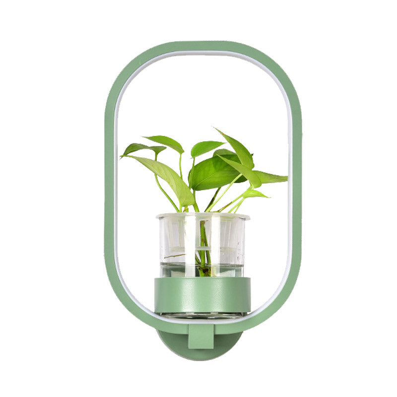 Oval Metal Sconce Wall Lighting Industrial LED Living Room Wall Light Fixture in Black/Grey/White Clearhalo 'Art deco wall lights' 'Cast Iron' 'Glass' 'Industrial wall lights' 'Industrial' 'Middle century wall lights' 'Modern' 'Rustic wall lights' 'Tiffany' 'Traditional wall lights' 'Wall Lamps & Sconces' 'Wall Lights' Lighting' 389995