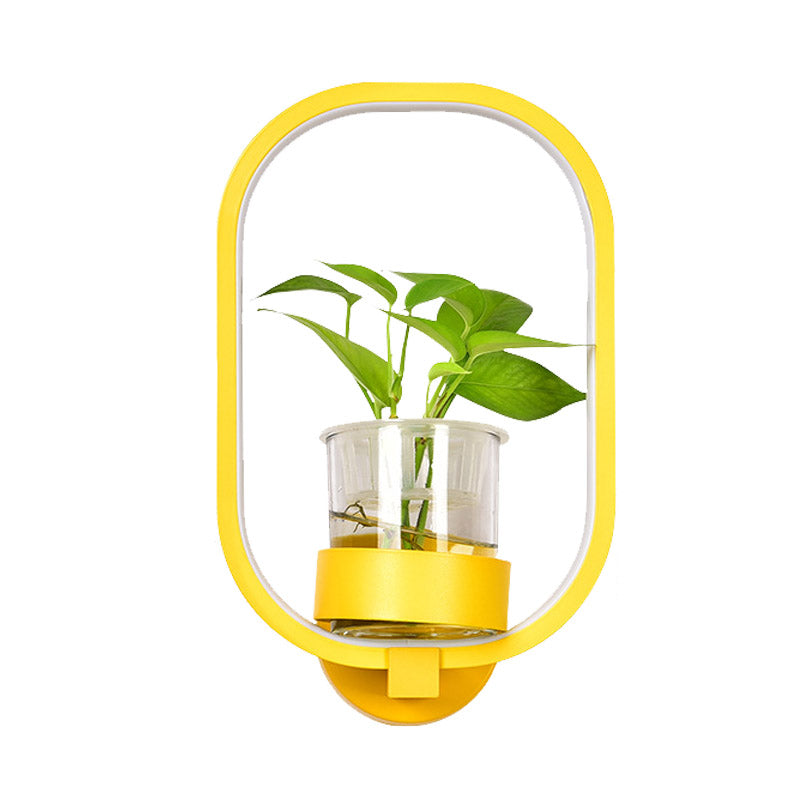 Oval Metal Sconce Wall Lighting Industrial LED Living Room Wall Light Fixture in Black/Grey/White Clearhalo 'Art deco wall lights' 'Cast Iron' 'Glass' 'Industrial wall lights' 'Industrial' 'Middle century wall lights' 'Modern' 'Rustic wall lights' 'Tiffany' 'Traditional wall lights' 'Wall Lamps & Sconces' 'Wall Lights' Lighting' 390012