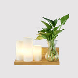 Opal Glass Cylinder Wall Lighting Industrial 1 Bulb Bedroom LED Wall Sconce Lamp in Wood, Left/Right Clearhalo 'Industrial wall lights' 'Industrial' 'Middle century wall lights' 'Tiffany' 'Wall Lamps & Sconces' 'Wall Lights' Lighting' 390143