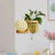 Minimalism Sphere Wall Light Sconce 1 Bulb Wooden LED Wall Mounted Lighting in White/Pink/Yellow, Left/Right Yellow Left Clearhalo 'Industrial wall lights' 'Industrial' 'Middle century wall lights' 'Tiffany' 'Wall Lamps & Sconces' 'Wall Lights' Lighting' 390921