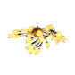 Metal Brass Ceiling Flush Tulip/Lily 18-Light American Garden LED Semi Mount Lighting for Living Room Clearhalo 'Ceiling Lights' 'Close To Ceiling Lights' 'Close to ceiling' 'Semi-flushmount' Lighting' 391586