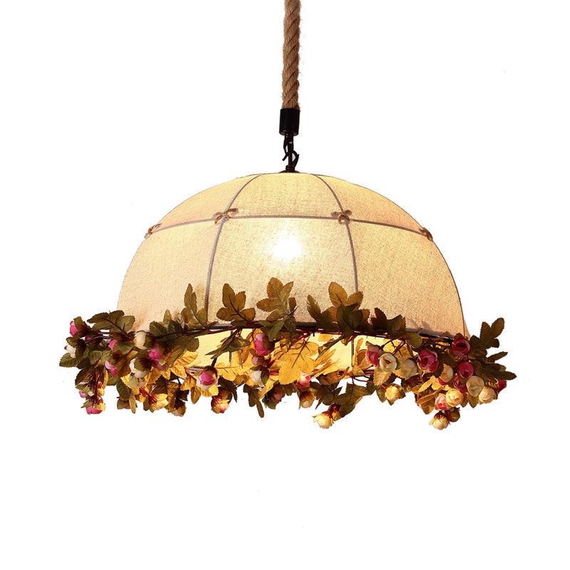 Industrial Dome Plant Ceiling Pendant 1 Head Metal Hanging Light Fixture in Black for Restaurant Clearhalo 'Art Deco Pendants' 'Black' 'Cast Iron' 'Ceiling Lights' 'Ceramic' 'Crystal' 'Industrial Pendants' 'Industrial' 'Metal' 'Middle Century Pendants' 'Pendant Lights' 'Pendants' 'Rustic Pendants' 'Tiffany' Lighting' 392206