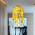 Flower Restaurant Ceiling Pendant Light Industrial Metal 1 Light Pink/Yellow LED Suspension Lamp Yellow Clearhalo 'Art Deco Pendants' 'Cast Iron' 'Ceiling Lights' 'Ceramic' 'Crystal' 'Industrial Pendants' 'Industrial' 'Metal' 'Middle Century Pendants' 'Pendant Lights' 'Pendants' 'Tiffany' Lighting' 392213