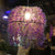 Metal Dome Drop Lamp Vintage 1 Light Restaurant LED Pendant Lighting in Purple with Flower Decoration Purple Clearhalo 'Art Deco Pendants' 'Cast Iron' 'Ceiling Lights' 'Ceramic' 'Crystal' 'Industrial Pendants' 'Industrial' 'Metal' 'Middle Century Pendants' 'Pendant Lights' 'Pendants' 'Tiffany' Lighting' 392221