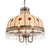 Bohemian Bowl Chandelier Lighting Fixture 3 Heads Metal Ceiling Pendant Light in White/Red/Yellow with Crystal Draping White Clearhalo 'Ceiling Lights' 'Chandeliers' Lighting' options 392969_520d665c-cc4e-41d8-a82e-64a9a165050a