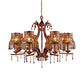 Metal Copper Chandelier Light Fixture Bell 3/5/8 Bulbs Bohemian Ceiling Pendant for Living Room Clearhalo 'Ceiling Lights' 'Chandeliers' Lighting' options 393100