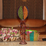 1 Head Night Table Light Bohemian Flower Metal Nightstand Lamp in Copper for Bedroom Copper Clearhalo 'Lamps' 'Table Lamps' Lighting' 393168