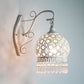 Traditional Dome Wall Sconce Lamp 1 Bulb Metal Wall Mount Light in White/Pink/Orange for Living Room Clearhalo 'Wall Lamps & Sconces' 'Wall Lights' Lighting' 393383
