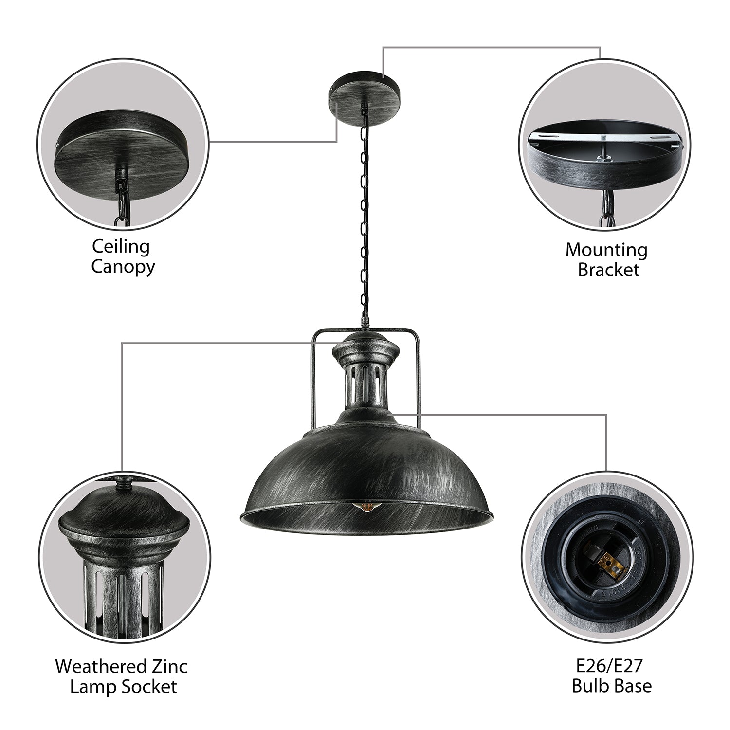 Black/Bronze/Brass Bowl Pendant Lighting Rustic Stylish Metal 1 Light Restaurant Hanging Lamp, 13"/16" Dia Clearhalo 'Art Deco Pendants' 'Black' 'Cast Iron' 'Ceiling Lights' 'Ceramic' 'Crystal' 'Industrial Pendants' 'Industrial' 'Metal' 'Middle Century Pendants' 'Pendant Lights' 'Pendants' 'Rustic Pendants' 'Tiffany' Lighting' 3963