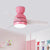 33.5" W LED Ceiling Fan Light Kids Dome Metal Semi Flushmount in Pink/Green/White with 3 White Plastic Blades, Wall/Remote Control Pink Clearhalo 'Ceiling Fans with Lights' 'Ceiling Fans' 'Kids Ceiling Fans' 'Kids' Lighting' 398496