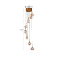 8 Lights Ball Hanging Ceiling Lamp Modern Brown Jupiter Glass Cluster Pendant with Spiral Design Clearhalo 'Ceiling Lights' 'Glass shade' 'Glass' 'Modern Pendants' 'Modern' 'Pendant Lights' 'Pendants' Lighting' 399140