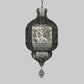 Silver Finish 3-Bulb Chandelier Lighting Arab Metallic Lantern Suspended Pendant Lamp Clearhalo 'Ceiling Lights' 'Chandeliers' Lighting' options 399761