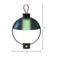 Domed Desk Light Modern Metal 1 Head Green Task Lamp with Cylinder White Glass Shade Clearhalo 'Lamps' 'Table Lamps' Lighting' 400376