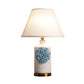19.5"/23.5" Long 1 Bulb Cone/Bell Table Light Pastoral Sky Blue/Purple/Pink Metal Nightstand Lamp for Bedroom Clearhalo 'Lamps' 'Table Lamps' Lighting' 400793