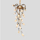 Brass Tulip Hanging Chandelier American Garden Metal 21 Lights Restaurant LED Ceiling Pendant Clearhalo 'Ceiling Lights' 'Chandeliers' Lighting' options 400855