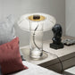 Contemporary Shaded Task Lighting Clear Glass 1 Bulb Living Room Small Desk Lamp Clearhalo 'Lamps' 'Table Lamps' Lighting' 400894