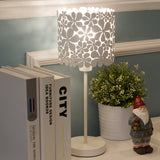 Contemporary 1 Bulb Task Lighting White Flower Small Desk Lamp with Metal Shade Clearhalo 'Lamps' 'Table Lamps' Lighting' 400961