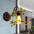 1 Light Wall Lighting Fixture Industrial Diamond/Globe/Square Metal LED Wall Lamp Sconce in Black with Plant Black C Clearhalo 'Art deco wall lights' 'Cast Iron' 'Glass' 'Industrial wall lights' 'Industrial' 'Middle century wall lights' 'Modern' 'Rustic wall lights' 'Tiffany' 'Traditional wall lights' 'Wall Lamps & Sconces' 'Wall Lights' Lighting' 401167