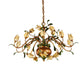 Pastoral Tulip Chandelier Lighting Fixture 12/20/30 Bulbs Metal LED Pendant Ceiling Light in Brass for Living Room Clearhalo 'Ceiling Lights' 'Chandeliers' Lighting' options 401367