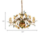 Pastoral Tulip Chandelier Lighting Fixture 12/20/30 Bulbs Metal LED Pendant Ceiling Light in Brass for Living Room Clearhalo 'Ceiling Lights' 'Chandeliers' Lighting' options 401368