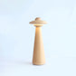 Modernist Mushroom Table Light Wood LED Small Desk Lamp in Beige for Living Room Clearhalo 'Lamps' 'Table Lamps' Lighting' 401977