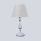 Urn-Shaped Metallic Desk Lamp Modernist 1 Bulb White Table Light with Fabric Shade Clearhalo 'Lamps' 'Table Lamps' Lighting' 402649