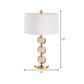 Modernism Drum Shade Desk Light Fabric 1 Bulb Night Table Lamp in White for Bedroom Clearhalo 'Lamps' 'Table Lamps' Lighting' 402655