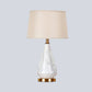 Contemporary 1 Head Task Lighting White Barrel Night Table Lamp with Fabric Shade Clearhalo 'Lamps' 'Table Lamps' Lighting' 402715