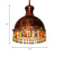 Art Deco Bowl Chandelier Lighting 3 Bulbs Metal Ceiling Suspension Lamp in Brass for Living Room Clearhalo 'Ceiling Lights' 'Chandeliers' Lighting' options 404008