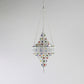 Bohemian Hollow Hanging Light 1 Bulb Metal Drop Pendant in White for Living Room Clearhalo 'Ceiling Lights' 'Chandeliers' Lighting' options 404078