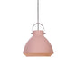 Macaron Style Dome Suspended Light 10"/14" W 1 Light Metallic Pendant Light Fixture with Handle in Black/Blue for Dining Table Pink Clearhalo 'Ceiling Lights' 'Modern Pendants' 'Modern' 'Pendant Lights' 'Pendants' Lighting' 40425