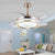 42" Width Circle Living Room Fan Lighting Contemporary Metal LED Gold Semi Flush Ceiling Light with 4 Blades, Remote/Wall Control/Remote and Wall Control Gold Clearhalo 'Ceiling Fans with Lights' 'Ceiling Fans' 'Modern Ceiling Fans' 'Modern' Lighting' 404501