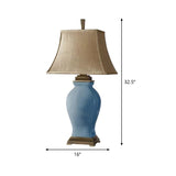 1 Bulb Bedside Table Light Modernist Blue Small Desk Lamp with Flared Fabric Shade Clearhalo 'Lamps' 'Table Lamps' Lighting' 404518
