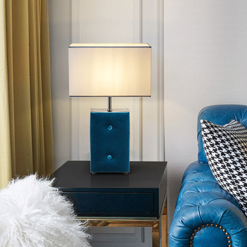 Modernist Rectangle Shape Task Lighting Fabric 1 Bulb Reading Book ...