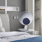 LED Bedroom Reading Light Modernism Blue Night Table Lamp with Saucer Metal Shade Clearhalo 'Lamps' 'Table Lamps' Lighting' 404702